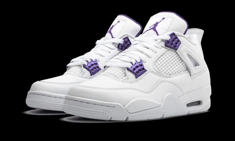 AIR JORDAN 4 retro white/purple