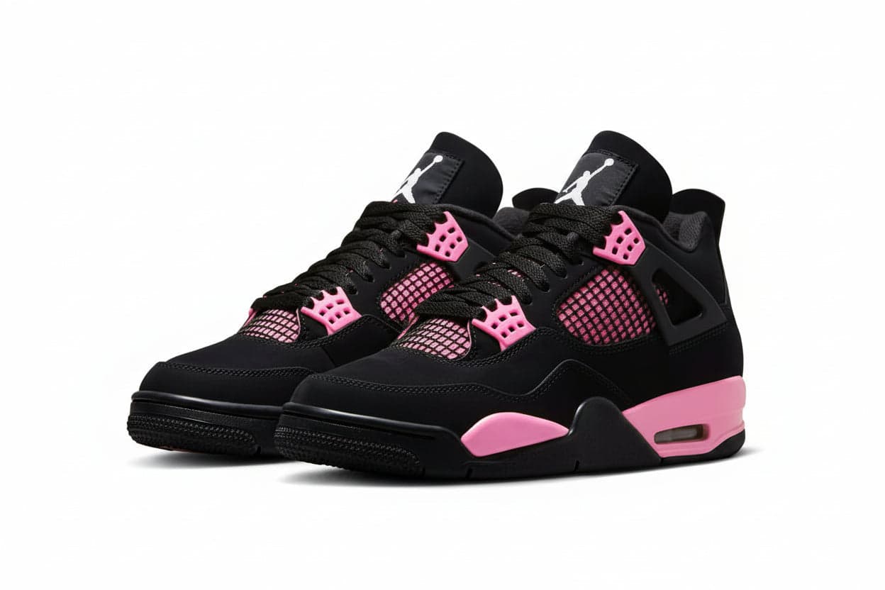 Jordan retro 4 Black and pink